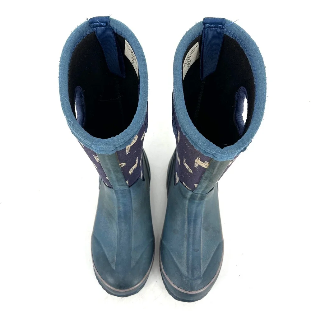Target Kids Llama Alpaca Purple Waterproof Rubber Insulated Rain Boots (youth 1)